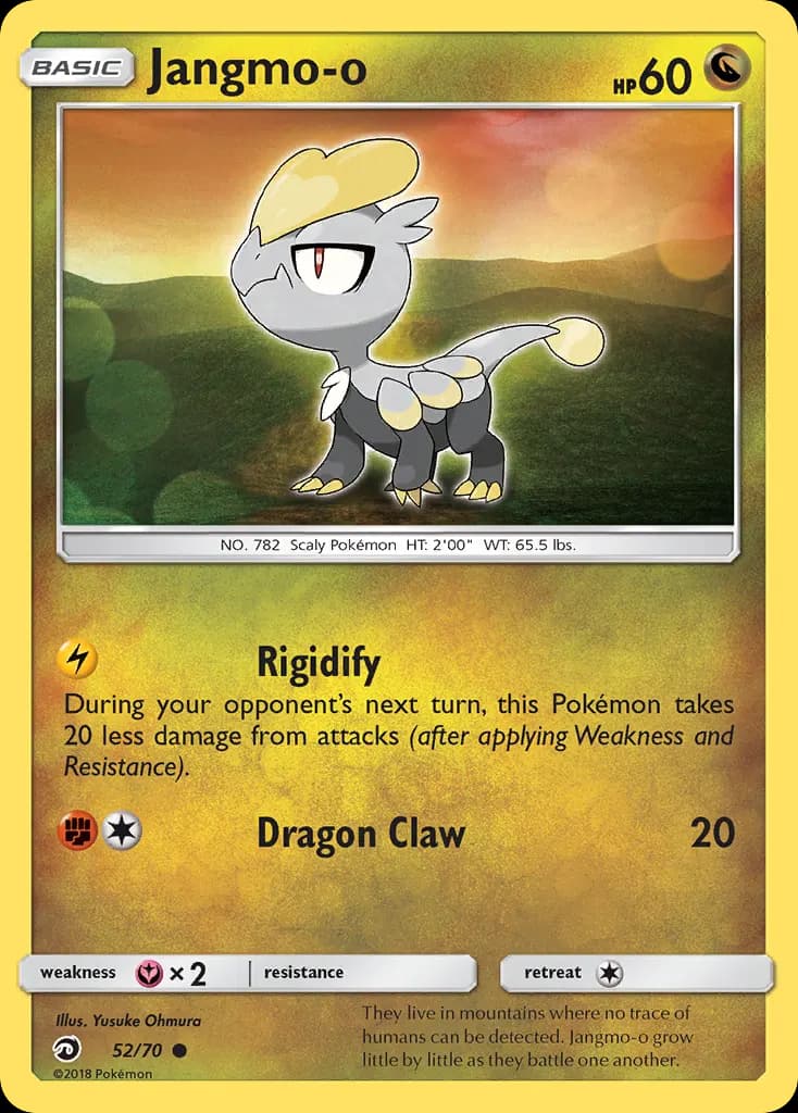 Jangmo-o — Majestad De Dragones 52 Spanish Pokémon card