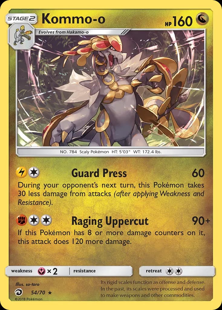 Kommo-o — Trionfo Dei Draghi 54 Italian Pokémon card