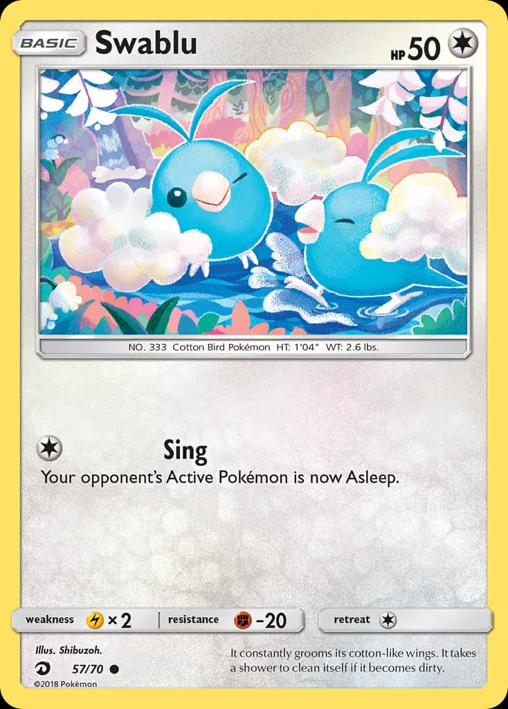 Swablu — Trionfo Dei Draghi 57 Italian Pokémon card