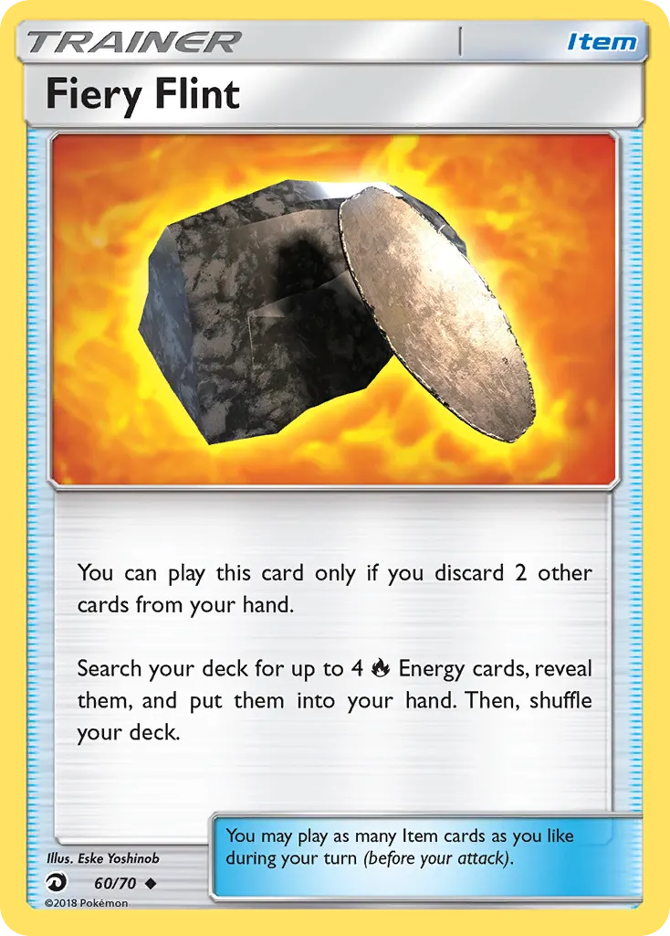 Sílex-de-fogo — Dragões Soberanos 60 Portuguese Pokémon card