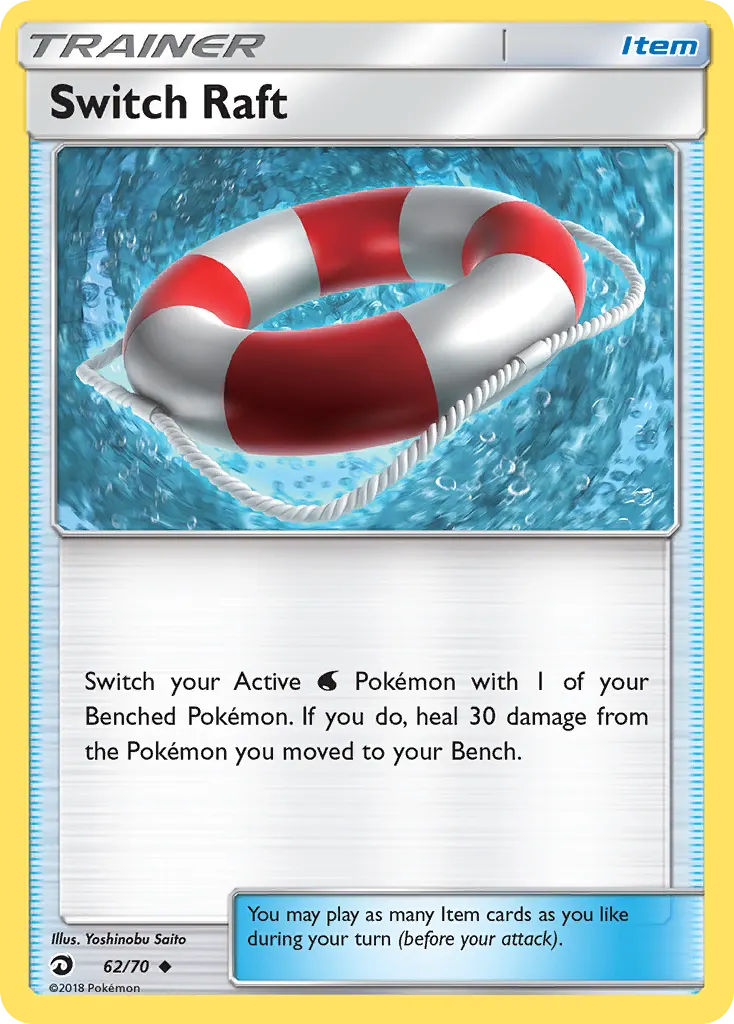 Switch Raft — Dragon Majesty 62 Pokémon card