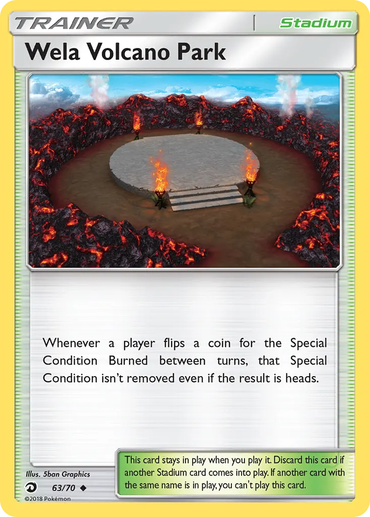 Parc Volcanique — Majesté Des Dragons 63 French Pokémon card