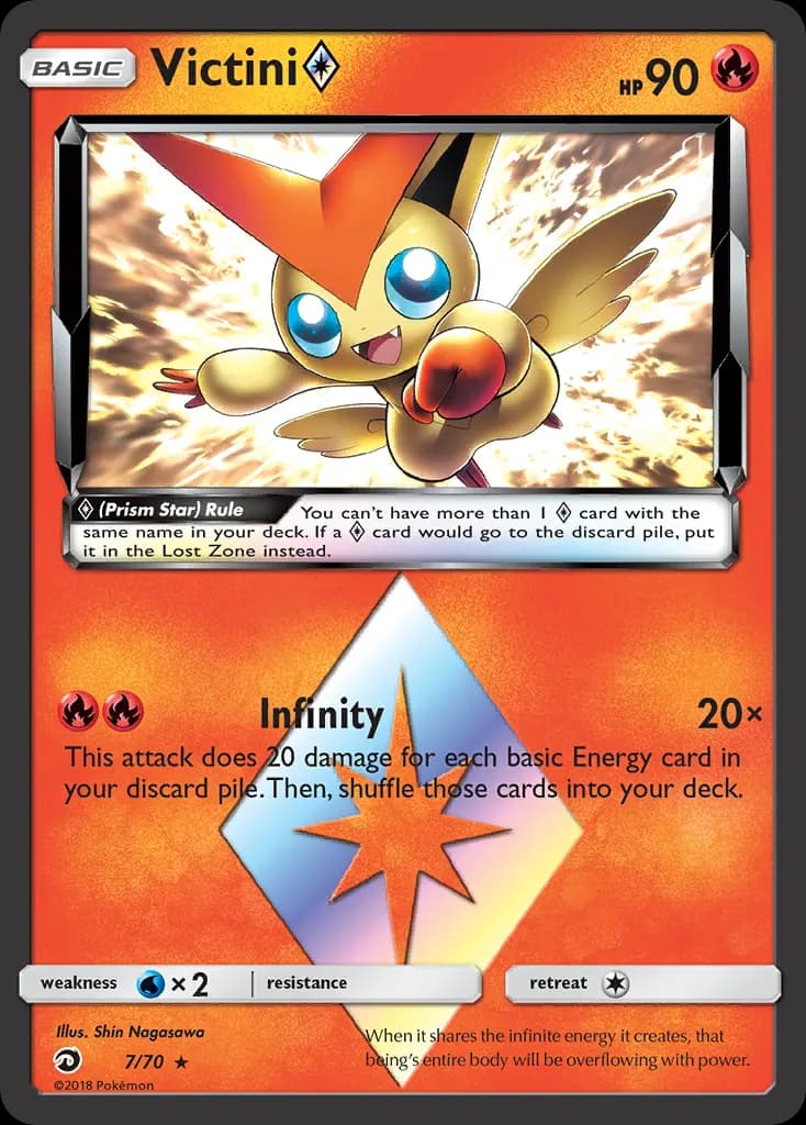 Victini ◇ — Dragões Soberanos 7 Portuguese Pokémon card