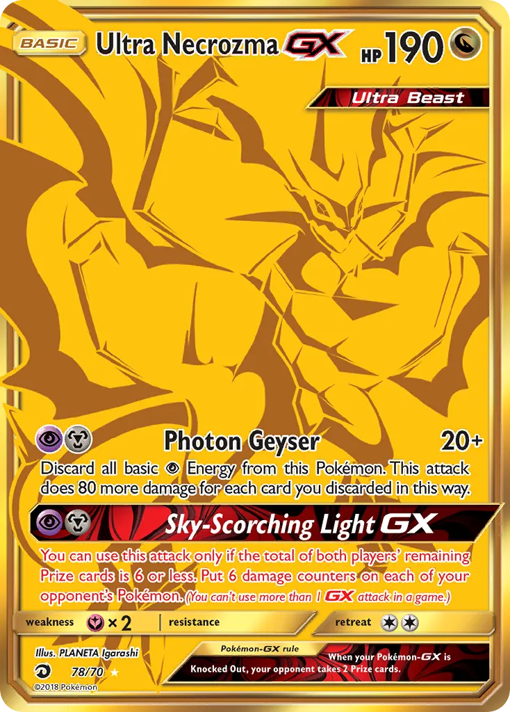 Ultra-Necrozma GX — Majestät Der Drachen 78 German Pokémon card