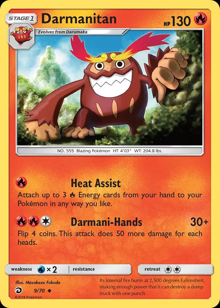 Darmanitan — Trionfo Dei Draghi 9 Italian Pokémon card