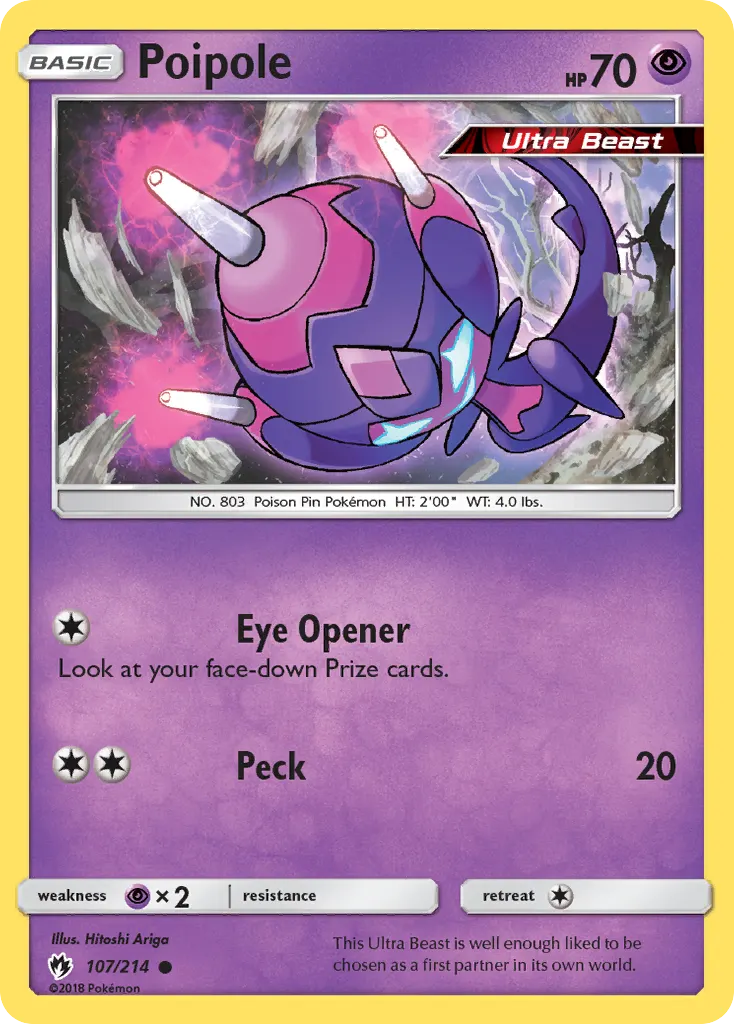Poipole — Lost Thunder 107 Pokémon card