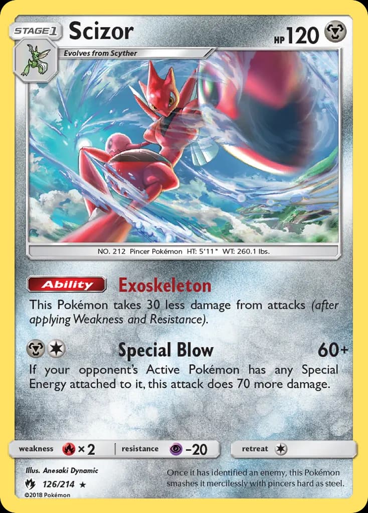 Scizor — Lost Thunder 126 Pokémon card