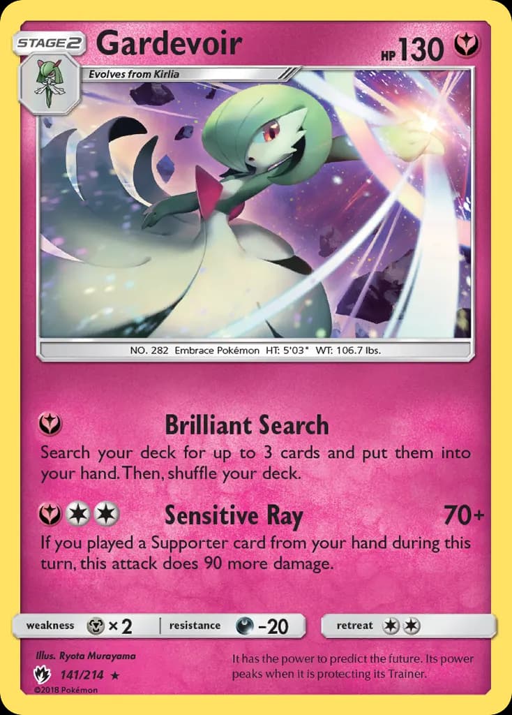 Gardevoir — Lost Thunder 141 Pokémon card
