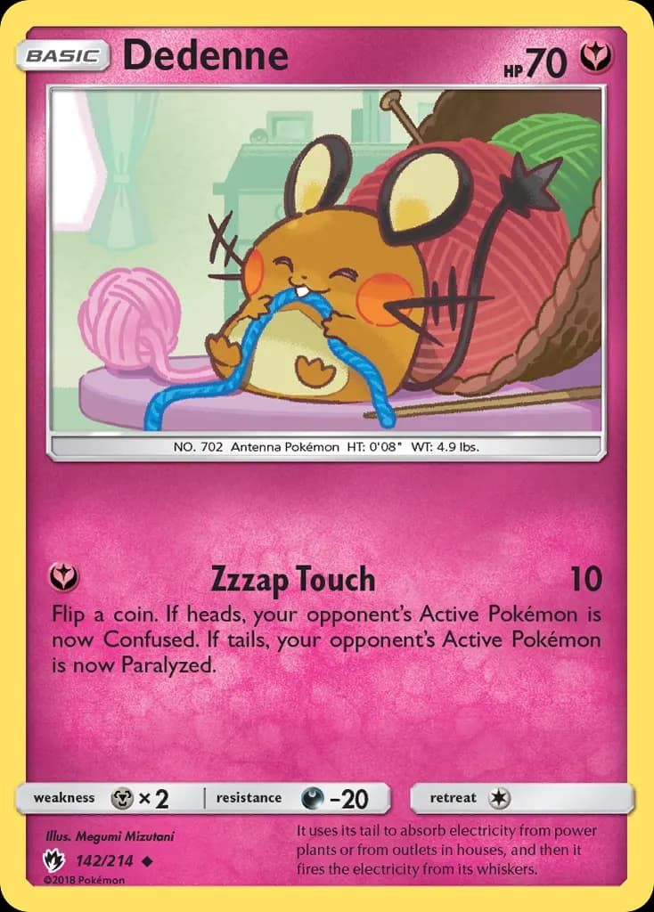 Dedenne — Lost Thunder 142 Pokémon card