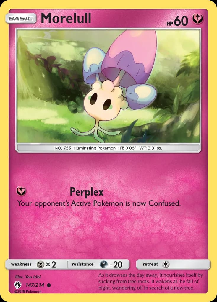 Morelull — Lost Thunder 147 Pokémon card