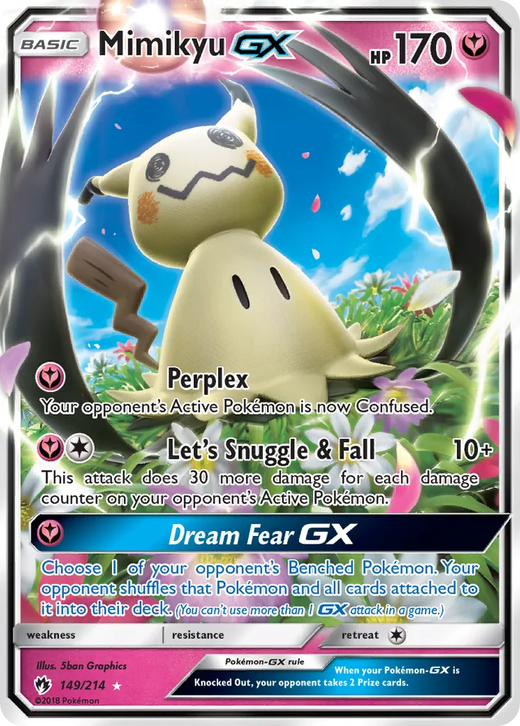 Mimikyu-GX — Lost Thunder 149 Pokémon card