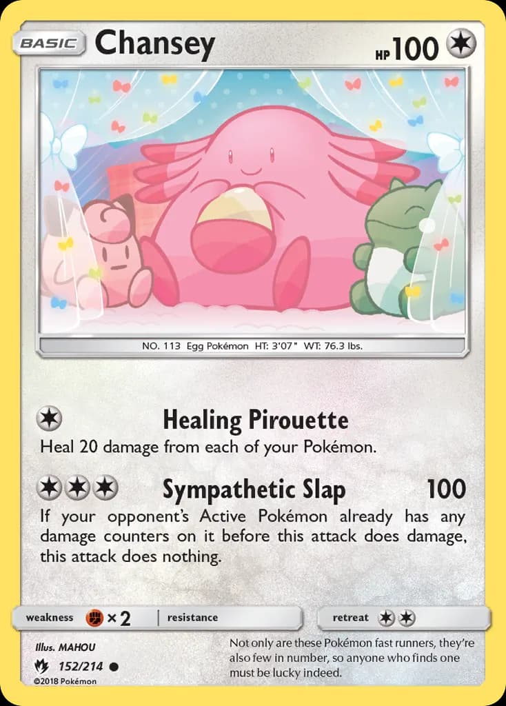 Chansey — Lost Thunder 152 Pokémon card