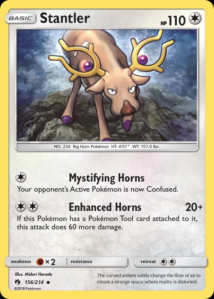 Stantler — Lost Thunder 156 Pokémon card