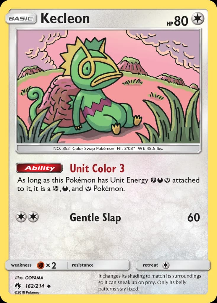 Kecleon — Lost Thunder 162 Pokémon card