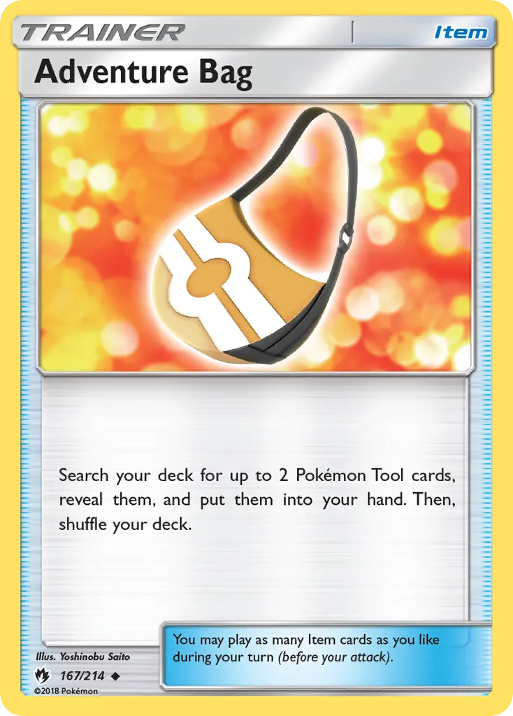 Adventure Bag — Lost Thunder 167 Pokémon card