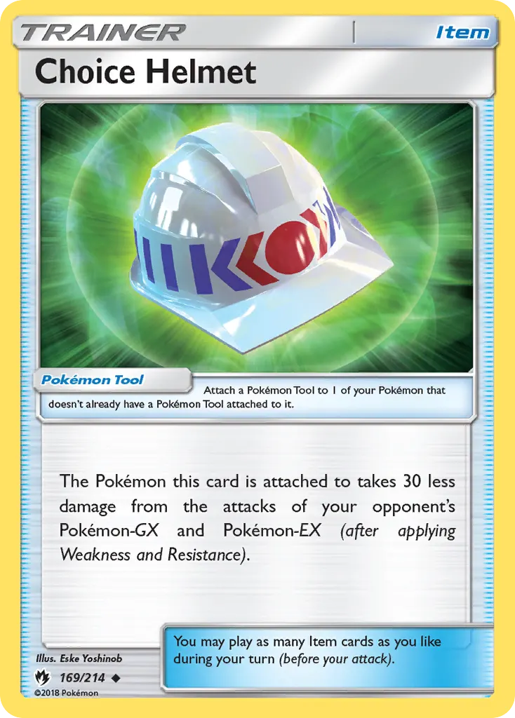 Choice Helmet — Lost Thunder 169 Pokémon card