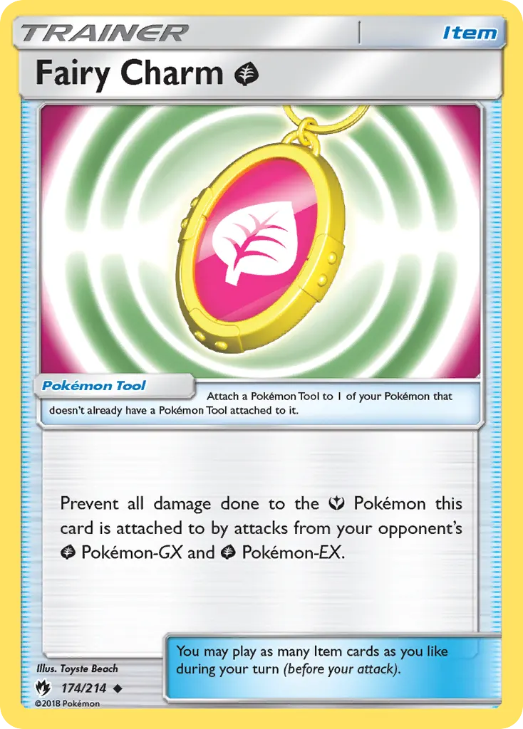 Fairy Charm Grass — Lost Thunder 174 Pokémon card