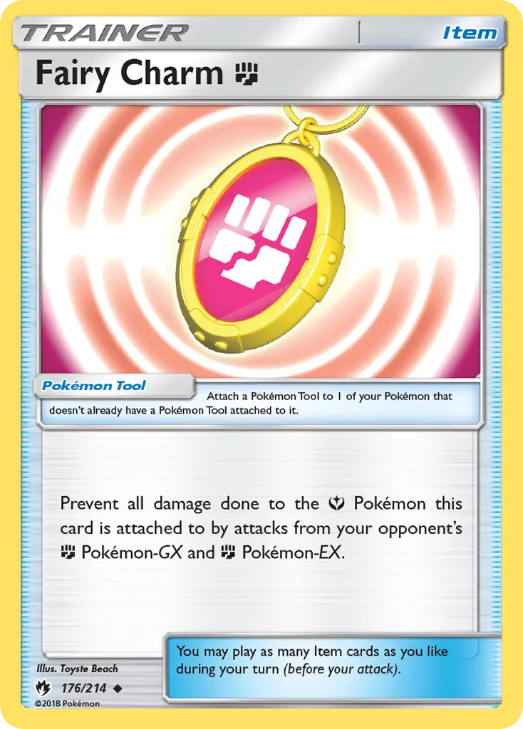 Fairy Charm Fighting — Lost Thunder 176 Pokémon card