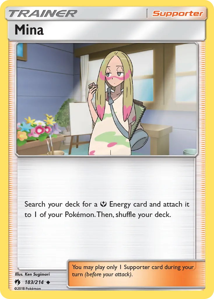 Mina — Lost Thunder 183 Pokémon card