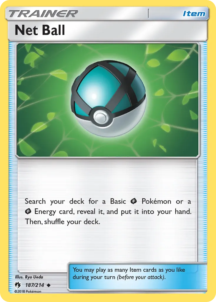 Net Ball — Lost Thunder 187 Pokémon card