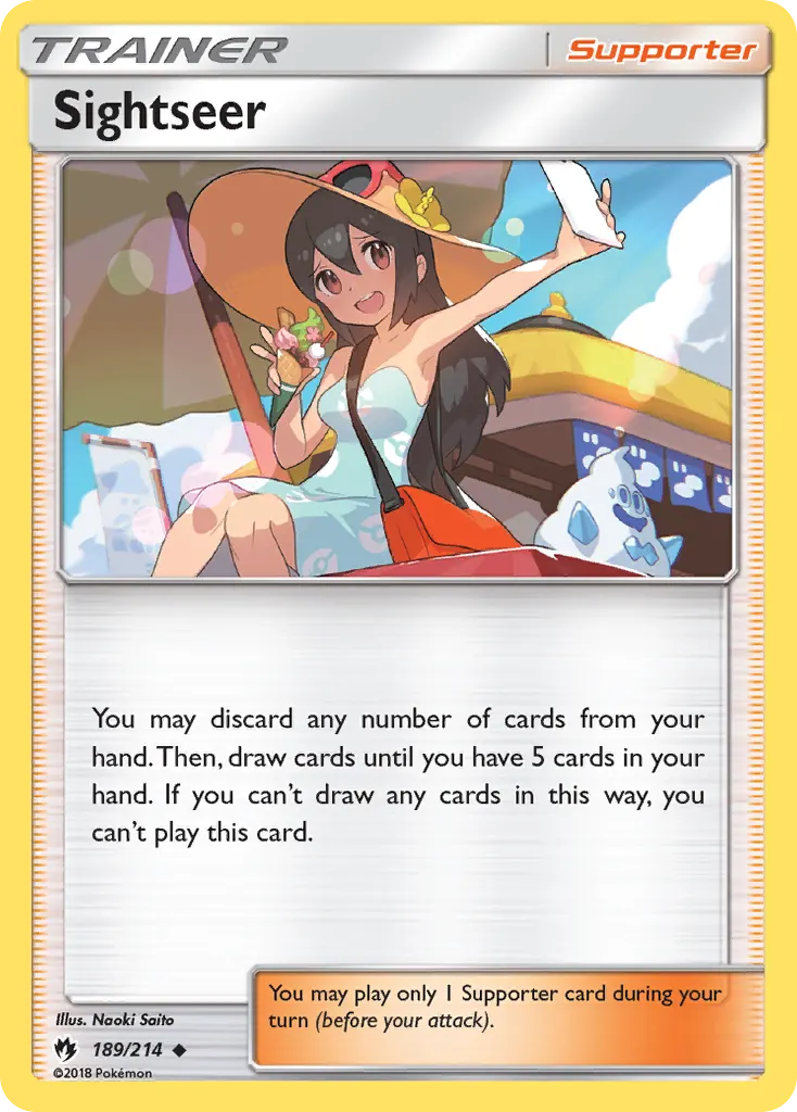 Sightseer — Lost Thunder 189 Pokémon card