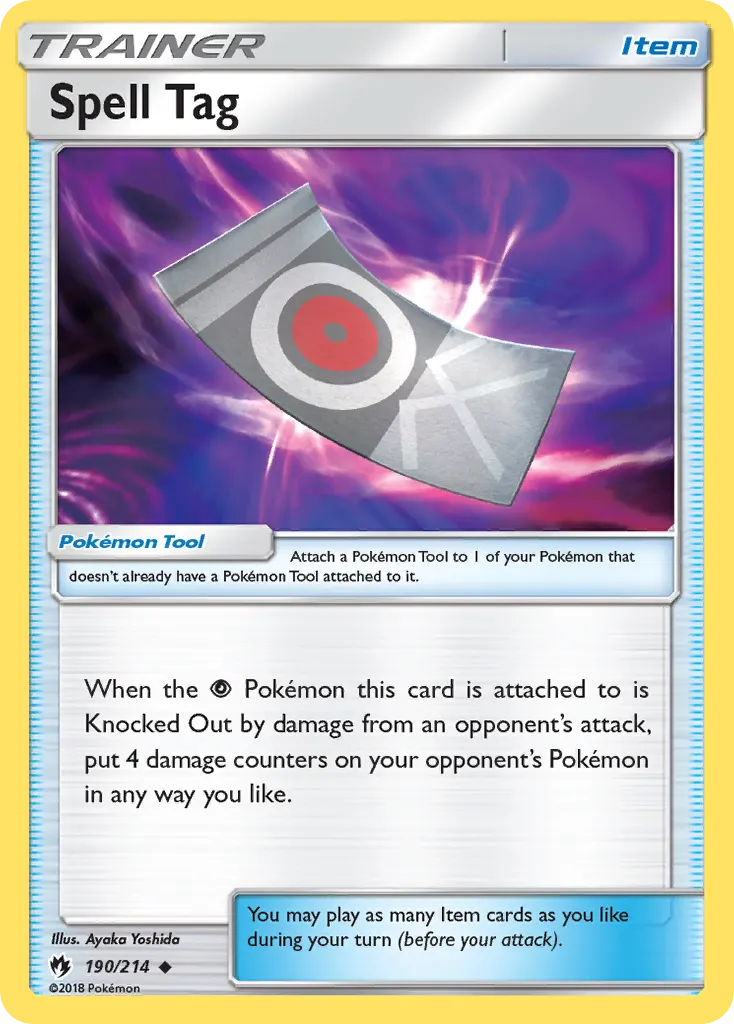 Spell Tag — Lost Thunder 190 Pokémon card