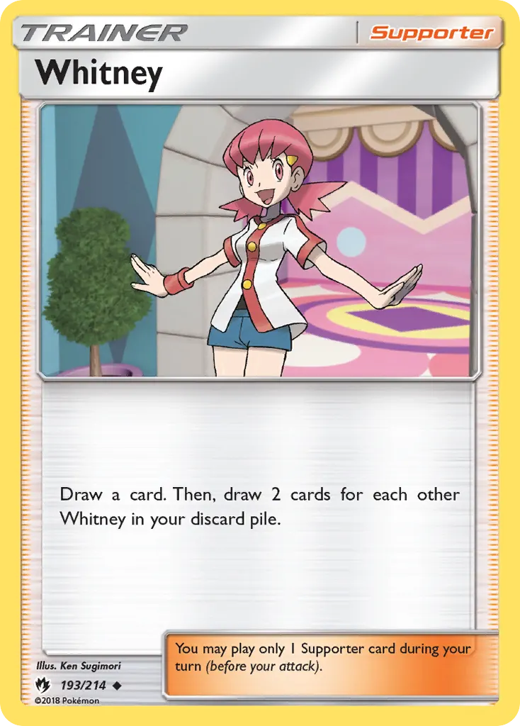 Whitney — Lost Thunder 193 Pokémon card
