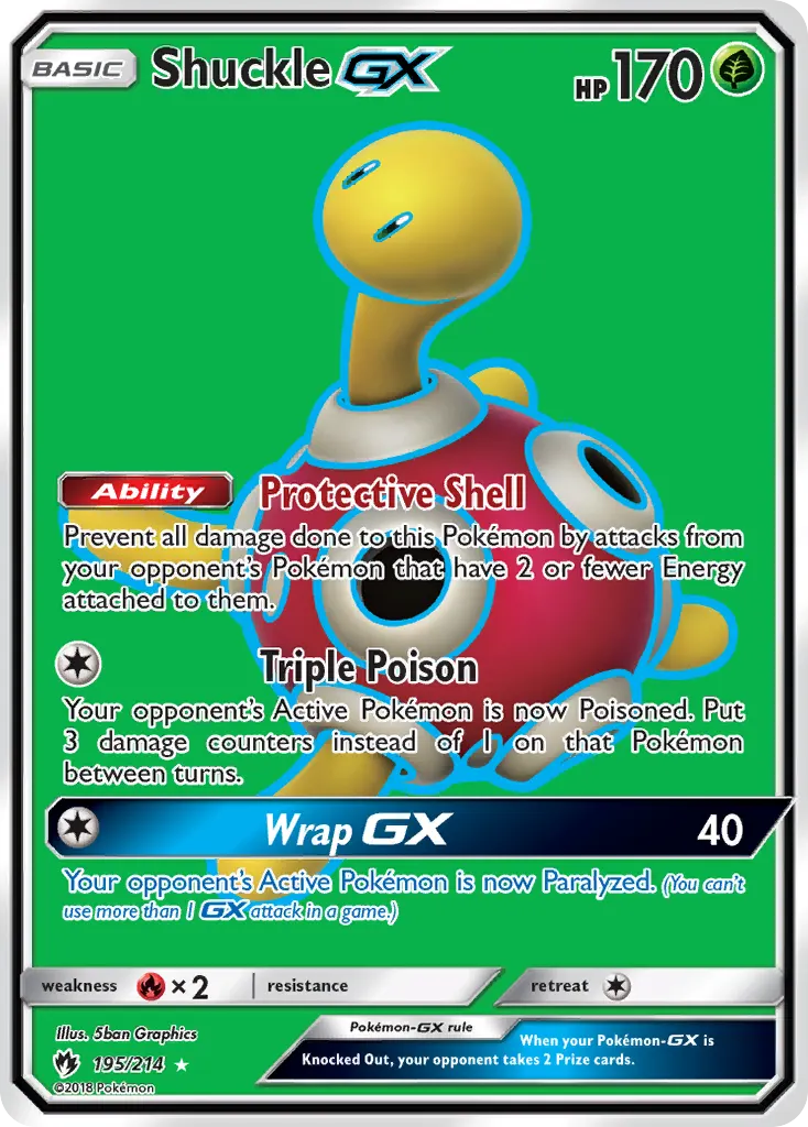 Shuckle-GX — Lost Thunder 195 Pokémon card