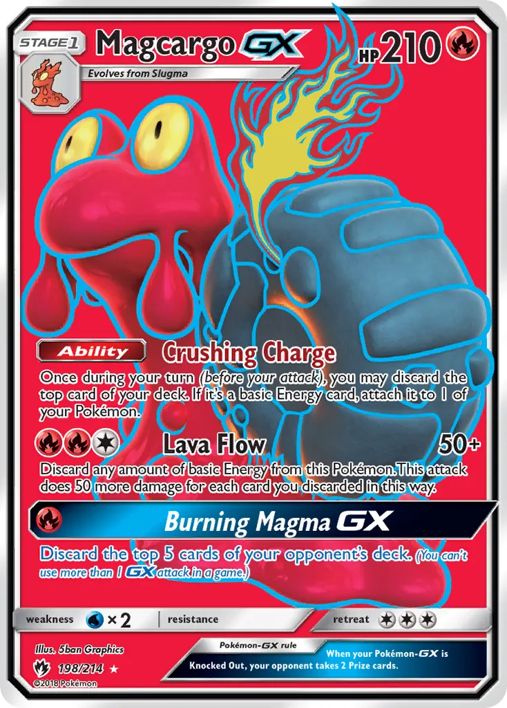 Magcargo-GX — Lost Thunder 198 Pokémon card