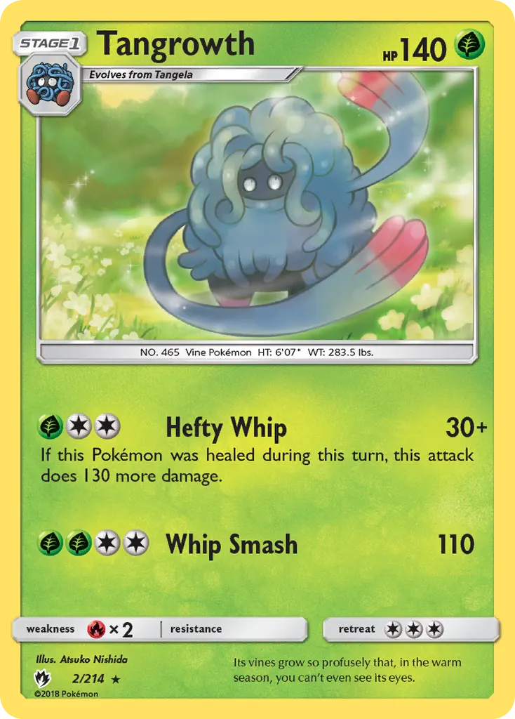 Tangrowth — Lost Thunder 2 Pokémon card