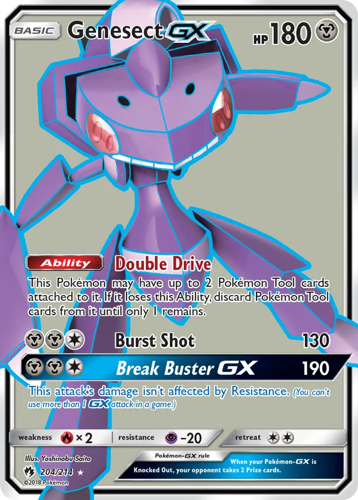 Genesect-GX — Lost Thunder 204 Pokémon card