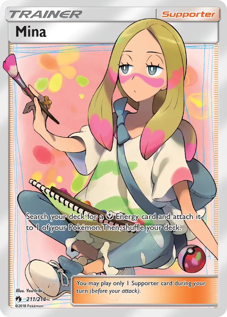 Mina — Lost Thunder 211 Pokémon card