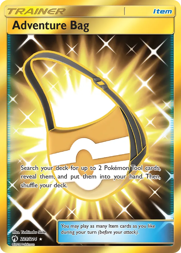 Adventure Bag — Lost Thunder 228 Pokémon card