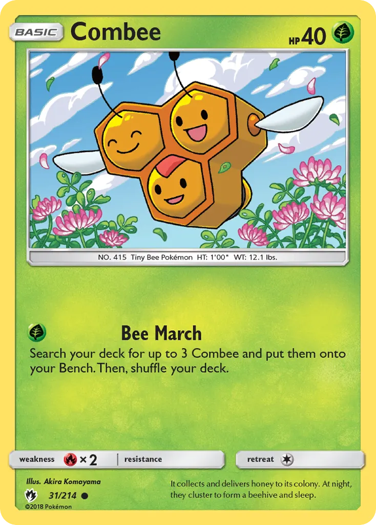 Combee — Lost Thunder 31 Pokémon card