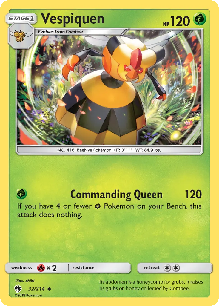 Vespiquen — Lost Thunder 32 Pokémon card