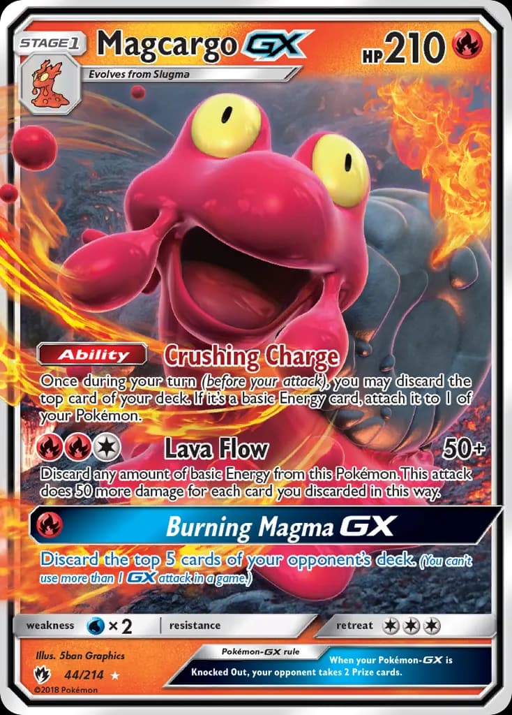Magcargo-GX — Lost Thunder 44 Pokémon card