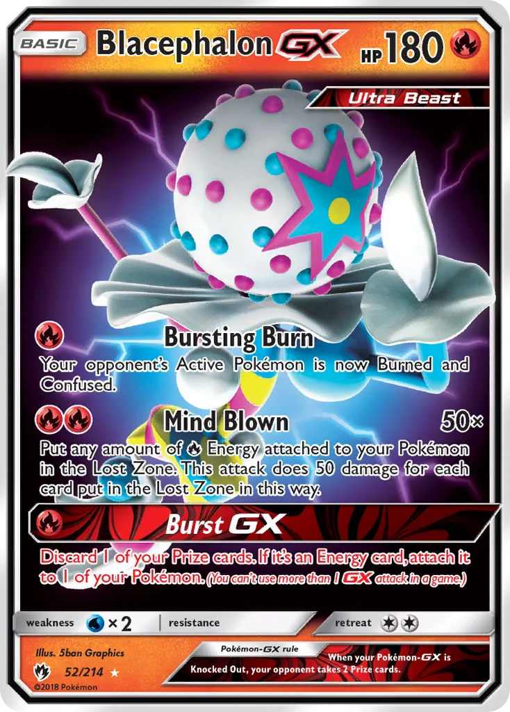 Blacephalon-GX — Lost Thunder 52 Pokémon card