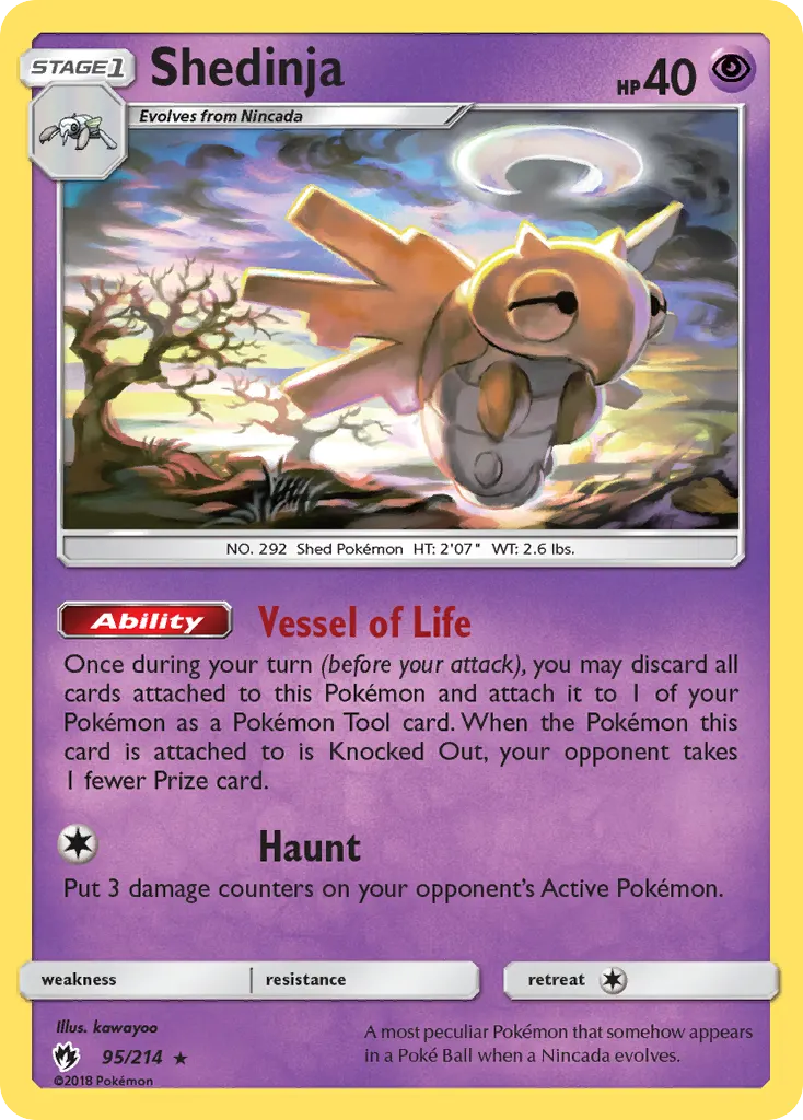 Shedinja — Lost Thunder 95 Pokémon card