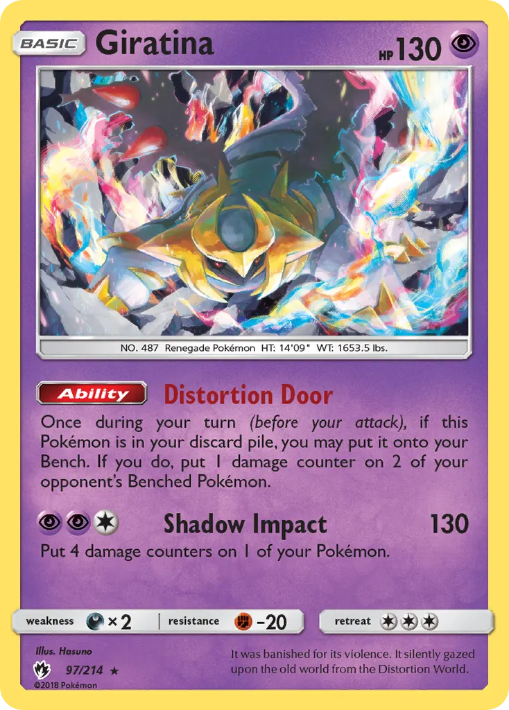 Giratina — Lost Thunder 97 Pokémon card