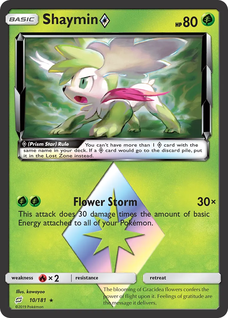 Shaymin ◇ — Team Up 10 Pokémon card