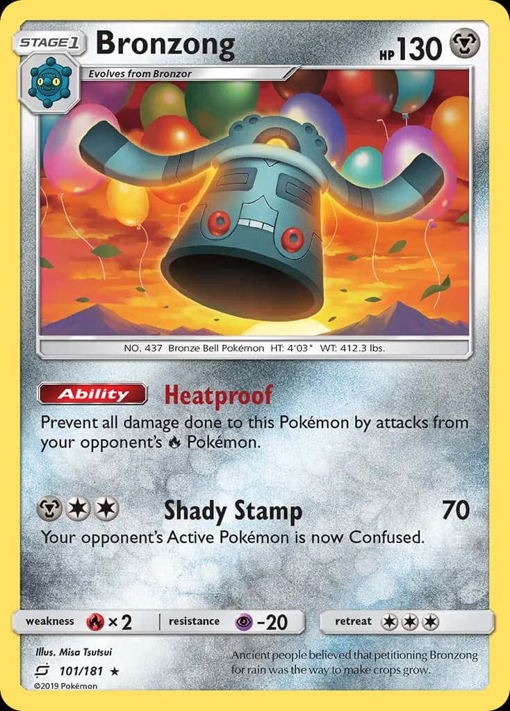 Bronzong — Team Up 101 Pokémon card