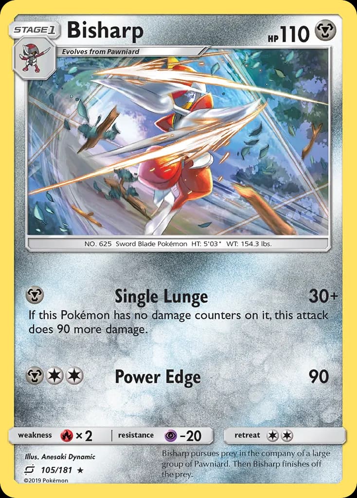 Bisharp — Team Up 105 Pokémon card