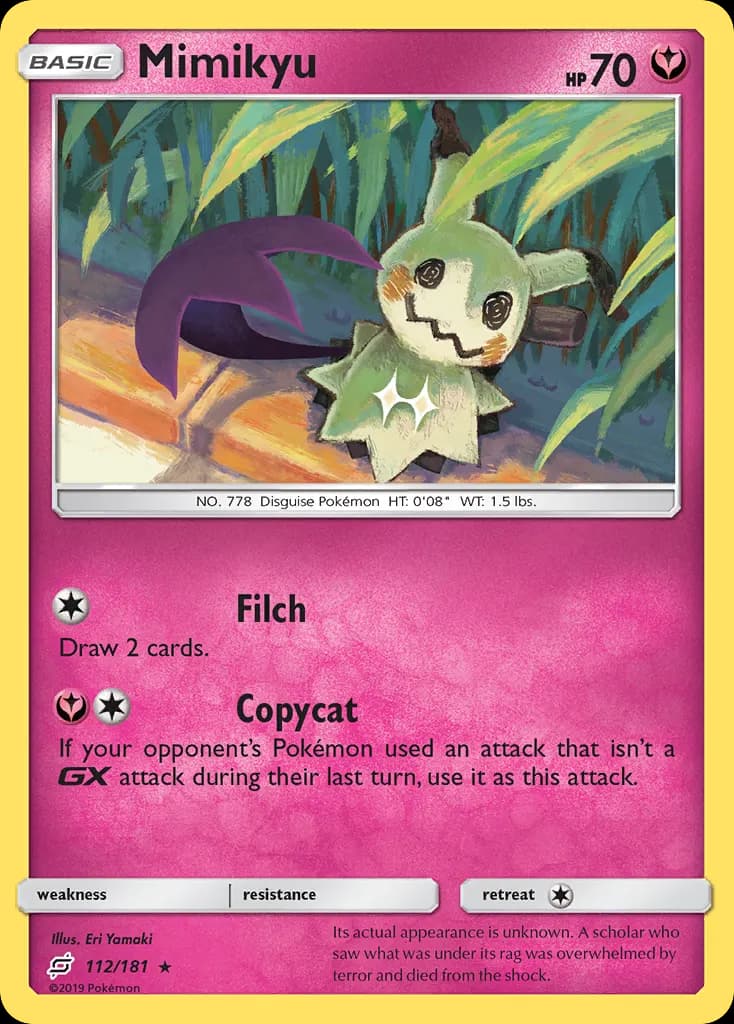 Mimikyu — Team Up 112 Pokémon card