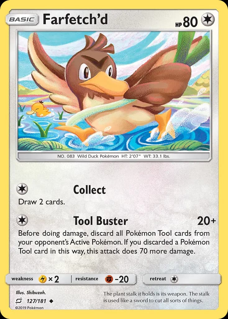 Farfetch'd — Team Up 127 Pokémon card