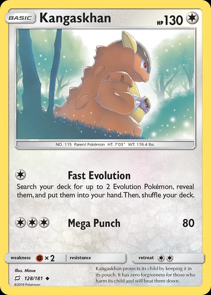 Kangaskhan — Team Up 128 Pokémon card
