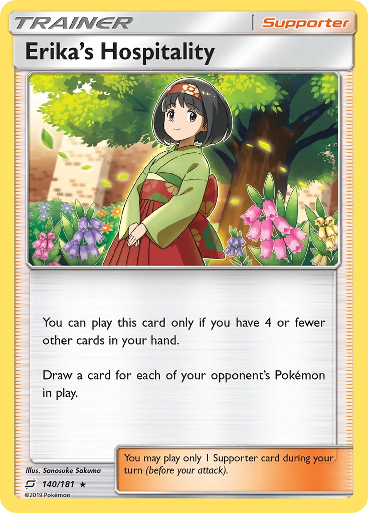Erika's Hospitality — Team Up 140 Pokémon card