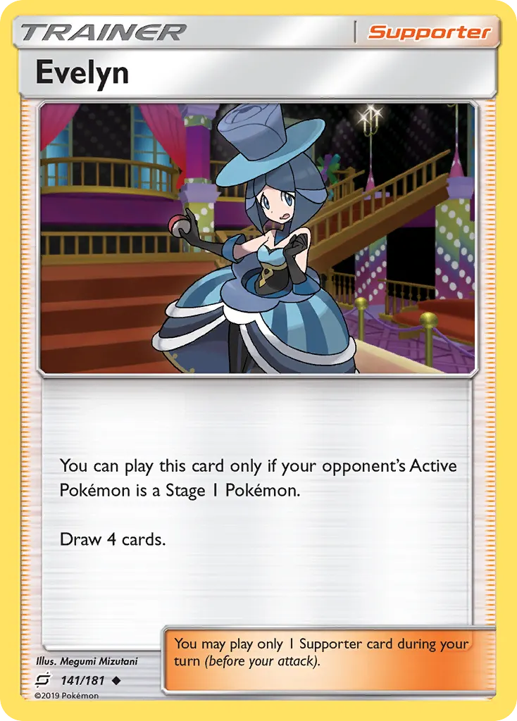 Evelyn — Team Up 141 Pokémon card