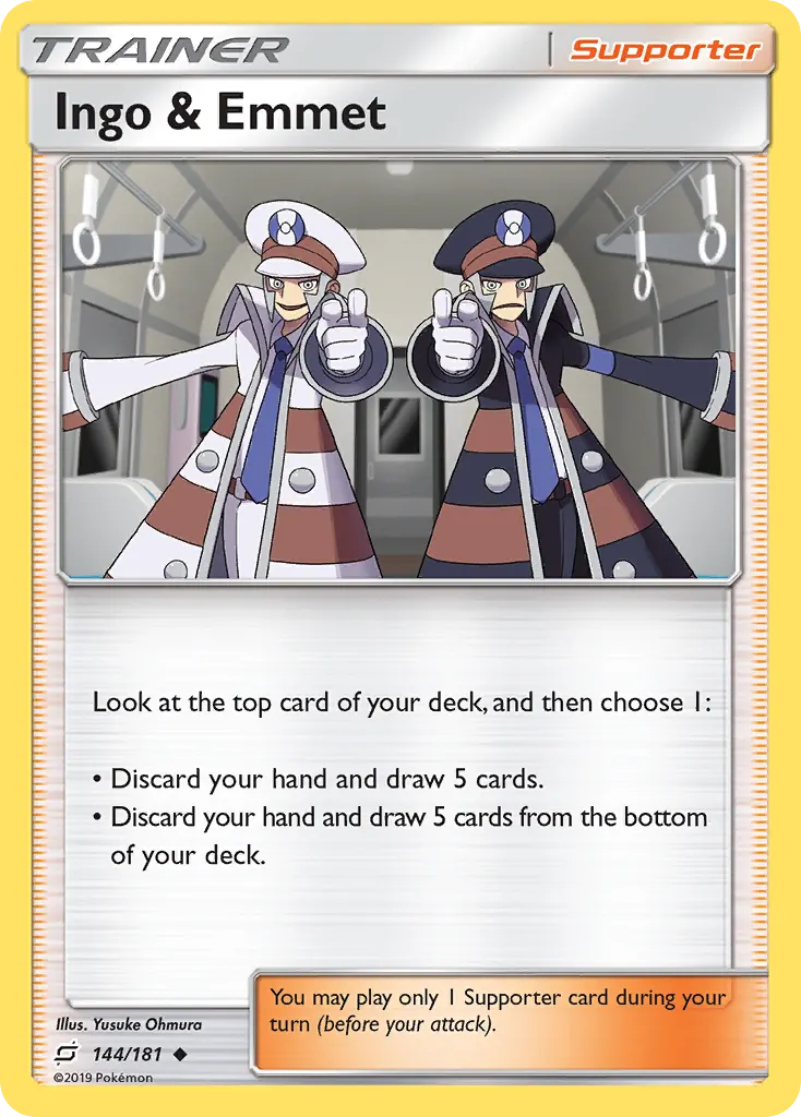 Ingo & Emmet — Team Up 144 Pokémon card