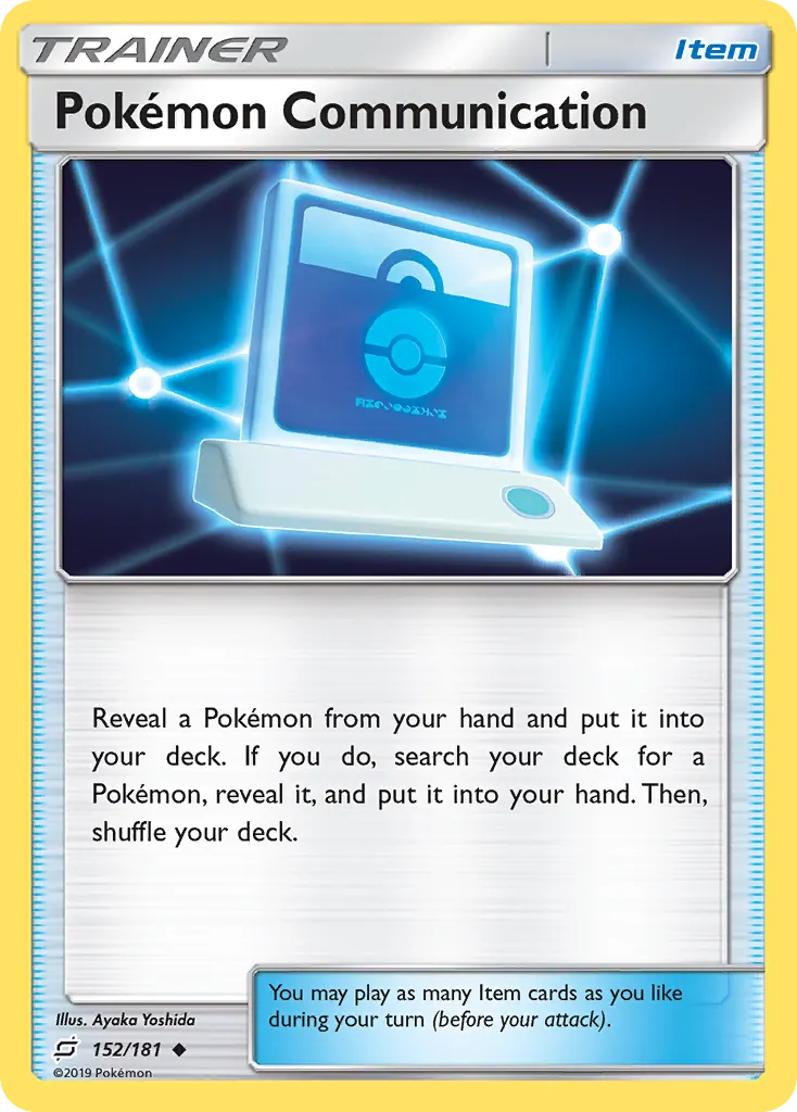 Pokémon Communication — Team Up 152 Pokémon card