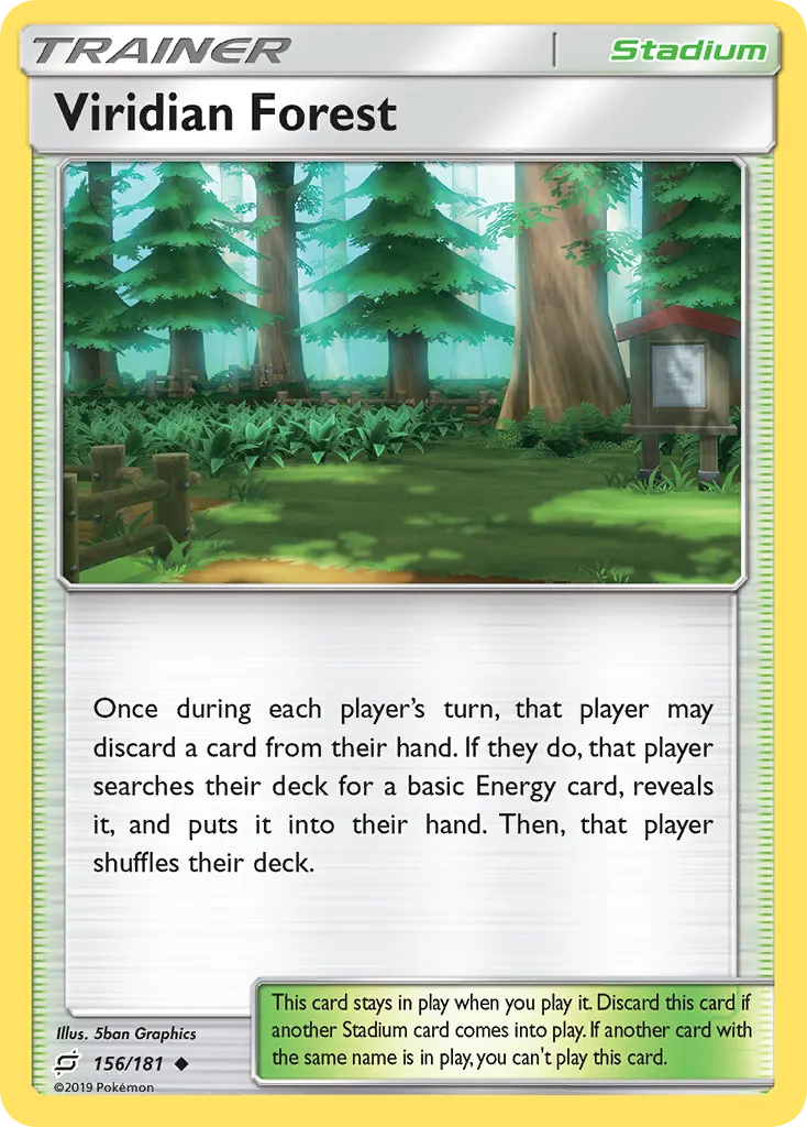 Viridian Forest — Team Up 156 Pokémon card